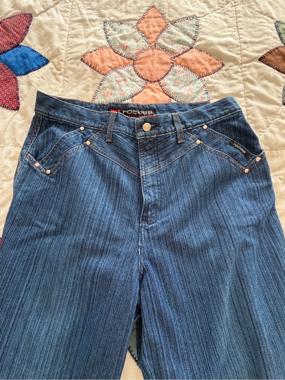 Rockies Women's Straight-Leg Blue Denim Jeans